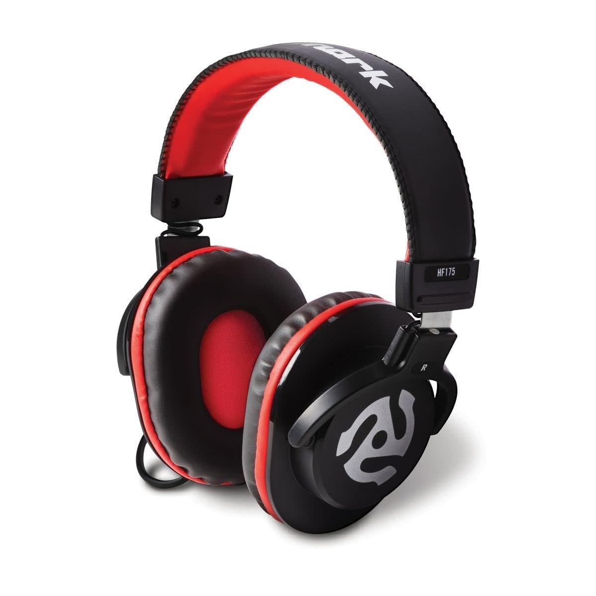 Numark HF175 - DJ Headphones with Closed Back Over Ear Design, 40mm Drivers, Comfortable Ear Pads for Mixing and DJ Monitoring, 3m Cable Included , Black