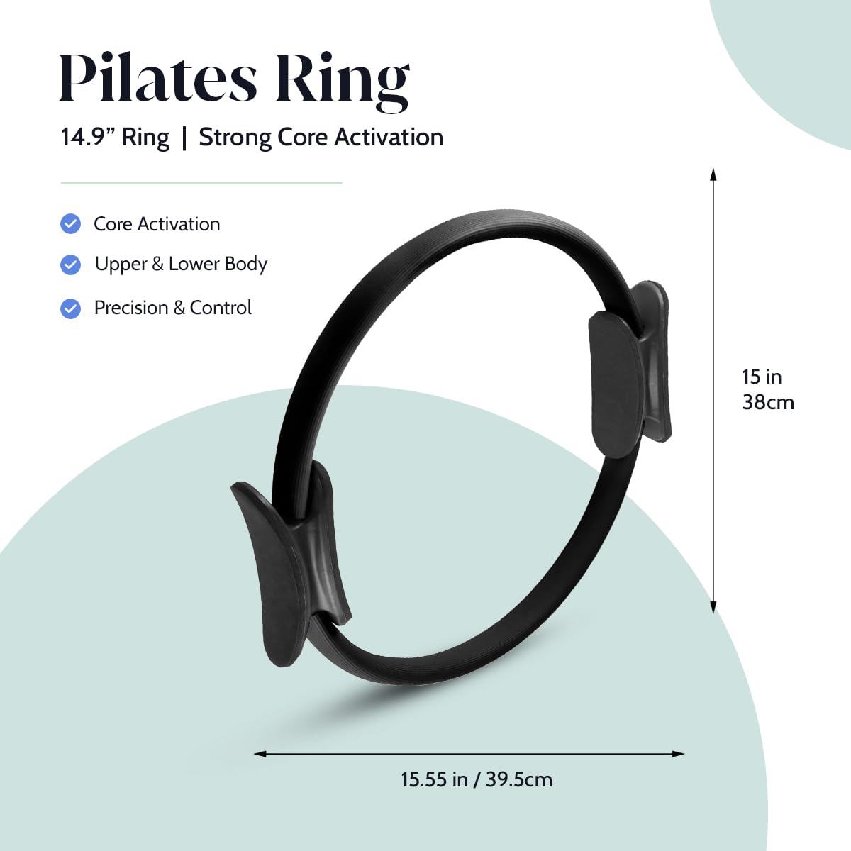 facity Pilates Kit for Home Workout – Pilates Ring Set with Mini Ball, Pilates Ring, Resistance Bands Set & Booty Bands, Essentials Kit for Women Workout Equipment for Home Pilates Workout Kit