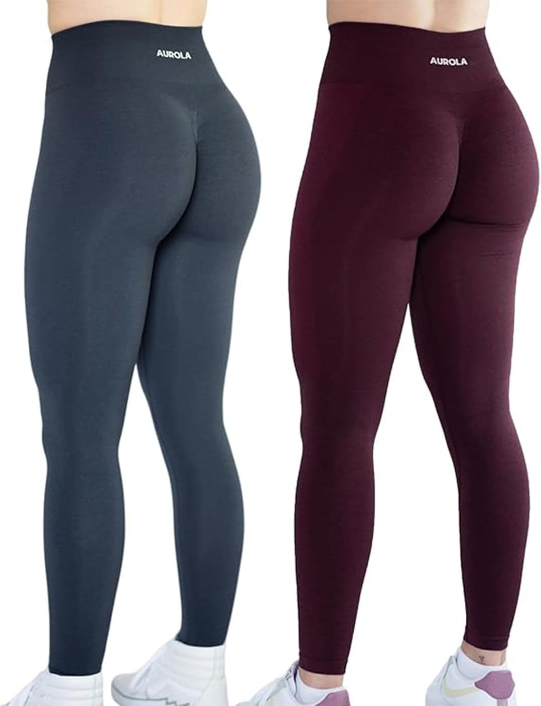 AUROLA Workout Leggings for Women Seamless Scrunch Tights Tummy Control Gym Fitness Girl Sport Active Yoga Pants