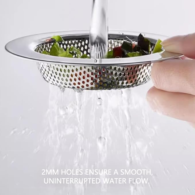 2 Pack Upgraded Double-Layer Kitchen Sink Strainer