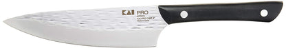 Kai PRO 6" Chef’s Knife, Hand Sharpened Kitchen Knife for Professional and Home Chefs, Japanese AUS6M Stainless Steel Blade, Full-Tang POM Handle, NSF Certified