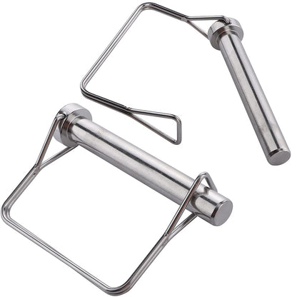 2 Pcs Large Safety Coupler Pin 1/2" x 3.54"(12.6mm x 90mm), Full Marine Grade 316 Stainless Steel Heavy Duty Shaft Locking Pin