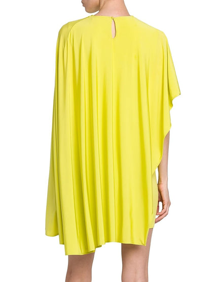 Stella McCartney, Asymmetric Jersey Minidress, 40 (4-6), Lime