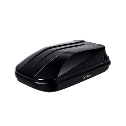 Rooftop Cargo Box Carrier, 17 Cu ft Hard Shell Rooftop Cargo Carrier - Dual-Side Opening, Universal Car/SUV Fit, Waterproof ABS Material, 165Lbs Capacity w/Secure Straps & Keys