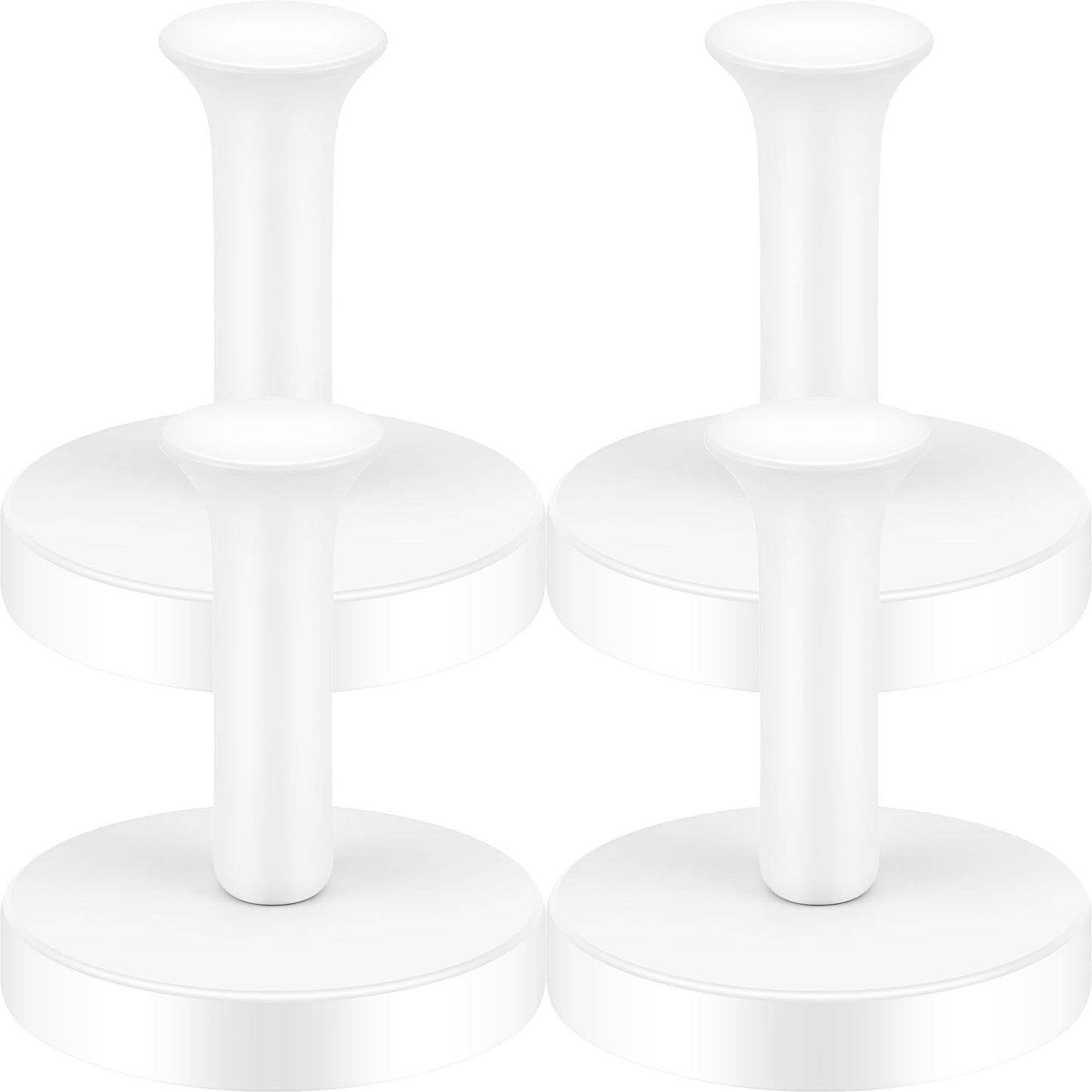 Neosmuk Magnetic Coat Hook,170lb Strong Extra Heavy Duty Magnet Hooks,Magnetic Wreath Hanger/Holder for Metal Doors,Purse,Towel,Stocking,Cruise Cabin,White,4 Pack