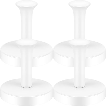 Neosmuk Magnetic Coat Hook,170lb Strong Extra Heavy Duty Magnet Hooks,Magnetic Wreath Hanger/Holder for Metal Doors,Purse,Towel,Stocking,Cruise Cabin,White,4 Pack