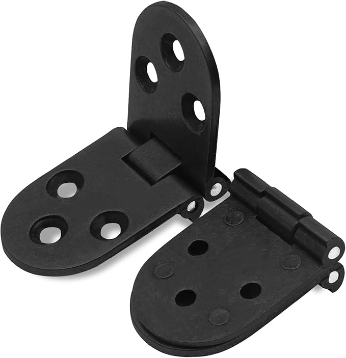 Piutouyar 4PCS Butler Tray Heavy Duty Folding Flip Top Hinge 180 Degree Round
