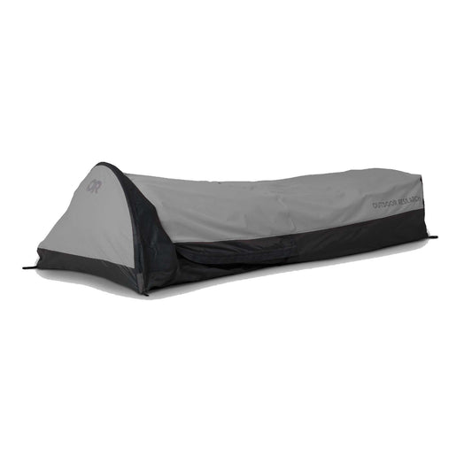 Outdoor Research Alpine XT Bivy | Waterproof Backpacking Single Person Trekking Pole Tent, Extra Headspace, No-See-Um Screen, Pewter, One Size