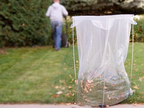 Bag Holder Stand for 39-45 Gallon Plastic & Paper Bags, Lawn Yard Work