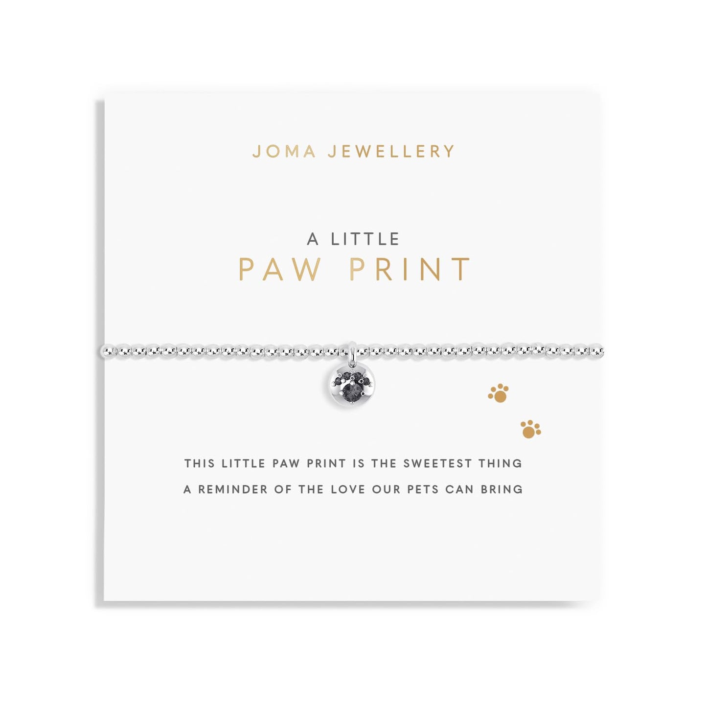 Joma Jewellery A Little Paw Print Bracelet
