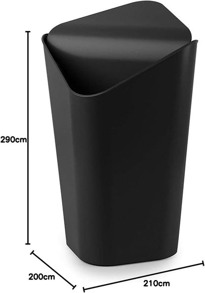 Umbra Corner CAN Swing Lid Square Trash Can Trash Can Dust Bin 5L Compact Black
