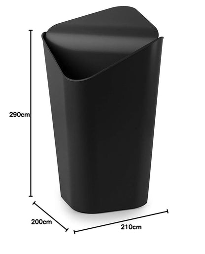 Umbra Corner CAN Swing Lid Square Trash Can Trash Can Dust Bin 5L Compact Black