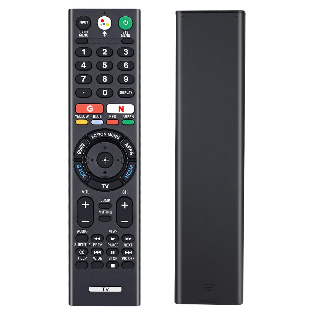 (Pack of 2) Replaced Remote Control Only for Roku TV Compatible with TCL Roku/for Hisense Roku/for Insignia Roku/for Onn Roku Smart TV (Not for Roku Stick and Box)