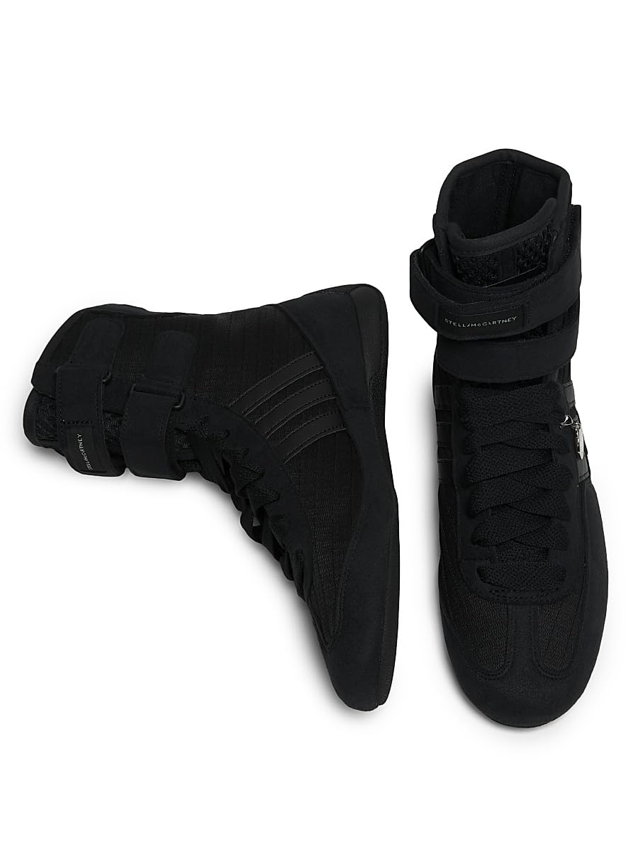 Stella McCartney, Stella McCartney x adidas Rasant Logo Sneakers, 3.5, Black