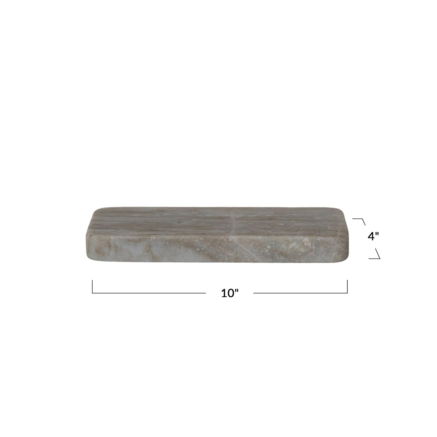 Creative Co-Op Marble Cheese Serving Board, Buff Color