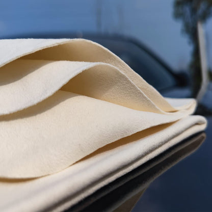 Chamois Leather for Cars 60x40cm Extra Thick Shammy Cloth for Car Drying & Window Cleaning, Natural Soft Leather Towel, Super Absorbent & Reusable for Auto Detailing Interior Exterior