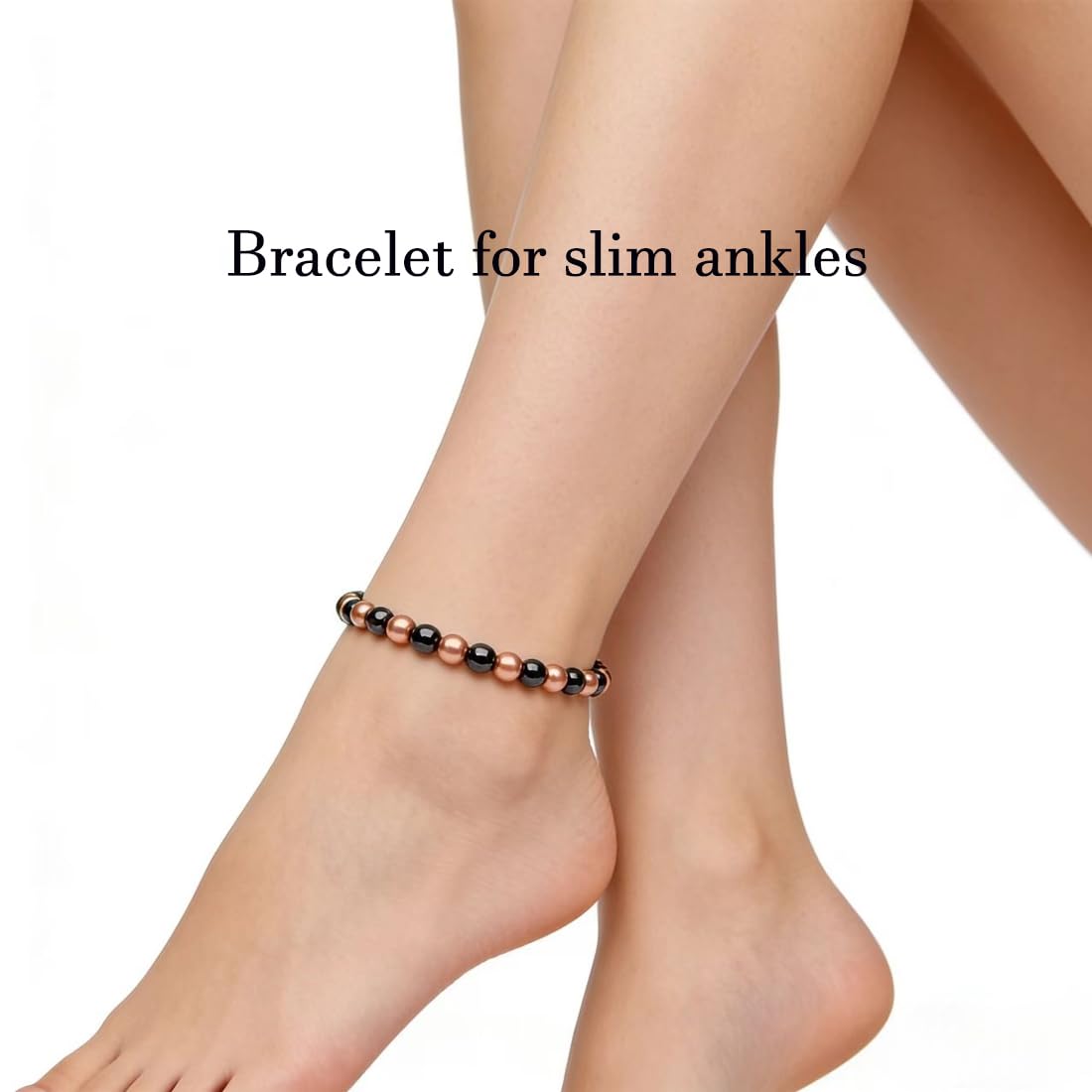 Woman Copper Bracelets Hematite Magnet Bracelet for Woman Man, Womens Copper Bracelets for Pain Relief, Valentine's Day Aniversary Gift Health Gift for Family Pulsera Magnetica Hombre For Mom, 2 Pack