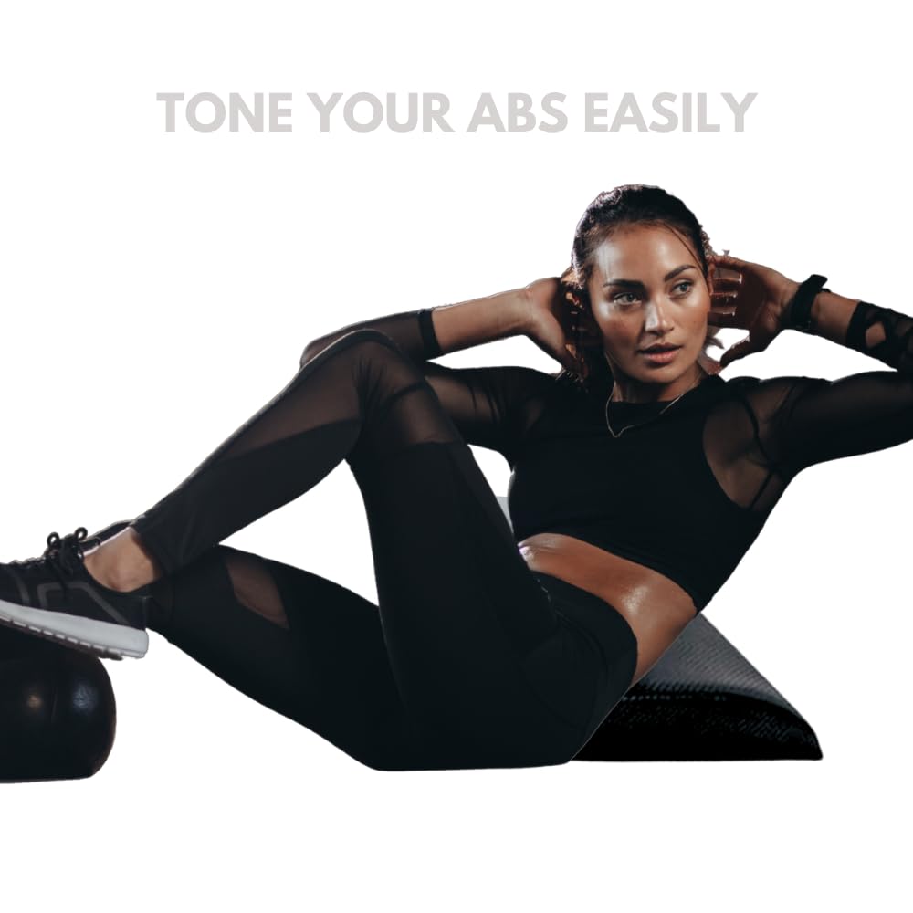 Mission Athletics Ab Mat, Crunch Mat, Abdominal Core Trainer, Back Support for Sit Ups, Home Gym Equipment, Exercise Equipment, Workout Mat For Abs, Ab Machine