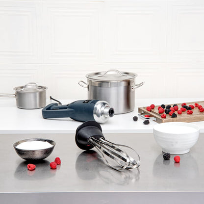 Restaurantware-ATTACHMENT ONLY: Hi Tek 10 Inch Immersion Blender Whisk, 1 Dishwashable Blending Whisk - Blender Sold Separately, Durable, Stainless Steel Whisks Blenders Attachment