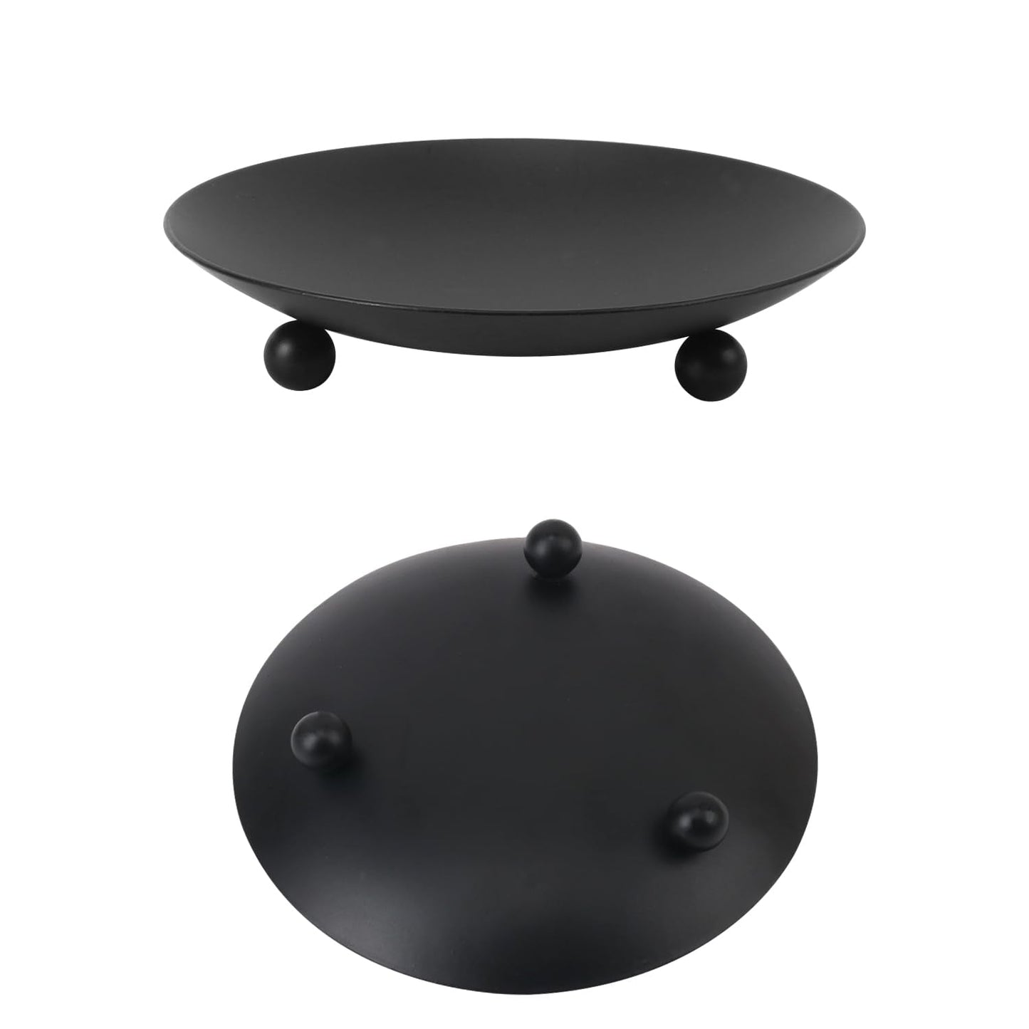 Biugaaufai 15 Pack Candle Holder Plate, Iron Plate Candle Holders, 4.33" D x 0.78" H, Matte Black, Perfect for LED & Wax Candles, Weddings, Home Decor