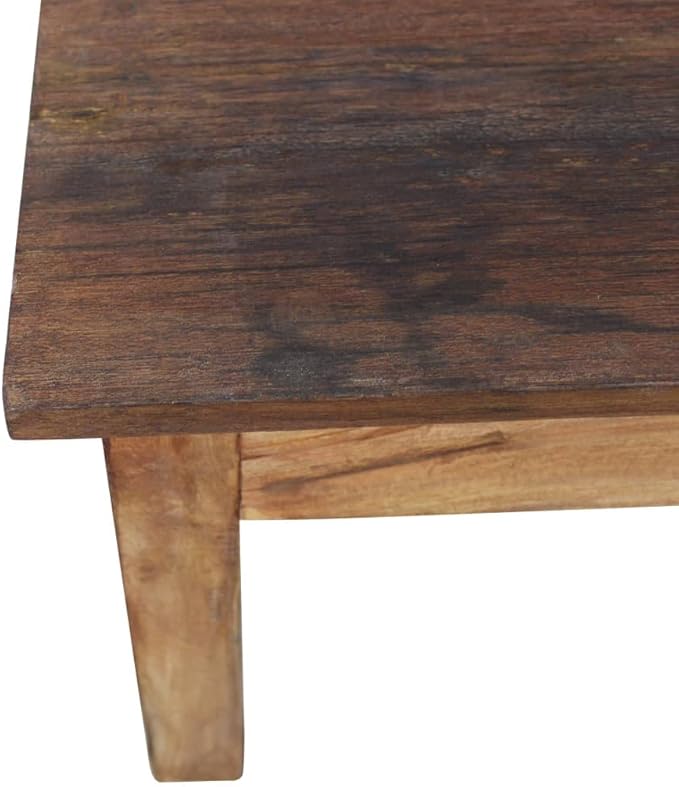 Wooden Coffee Table, Side Table Solid Reclaimed Wood 38.6"x28.7"x17.7" -AA