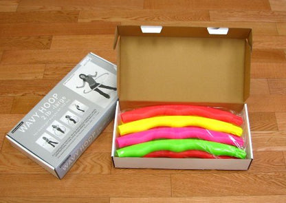 Sports Hoop Weighted Loss Exercise Hoop: Wavy Hoop 2B - 1.8lb (Dia.40.5") Large, for Teenagers. Four neon Colors.