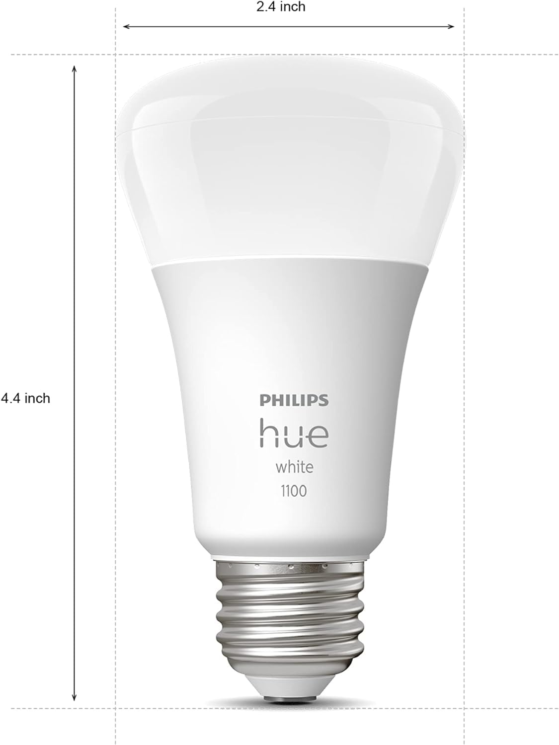 Philips Hue Smart 75W A19 LED Bulb - Soft Warm White Light - 2 Pack - 1100LM - E26 - Indoor - Control with Hue App - Works with Alexa, Google Assistant and Apple Homekit
