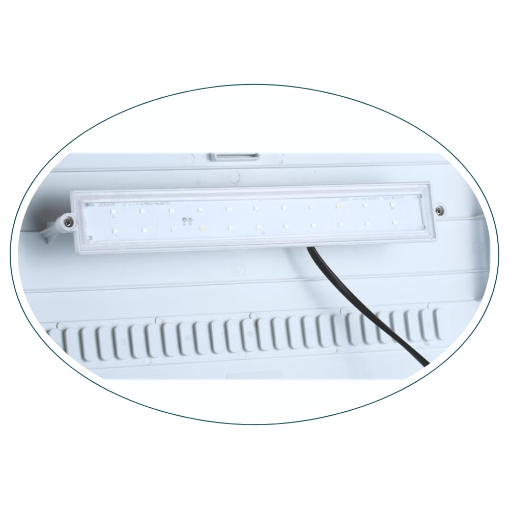 AllPondSolutions Nano Fish Tank with Filter and Light - Rectangular Aquarium Tank with LED Light, Tray Filter System, Curved Glass Front, 90° Tilting Hood - Cold Water Tropical Fish Tank - 29L, White