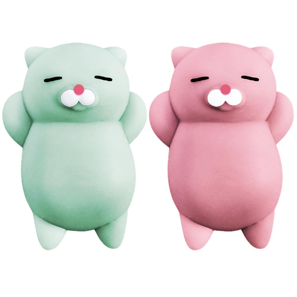 Nutty Toys Squishy Cat Set - 2" Soft Silicone Kawaii Kitties, Top Stress Relief Toy 2025 Unique Gifts for Teens Kids Women Men Adults Best Teenage Girls Teen Boy Tween Christmas Stocking Stuffers Idea