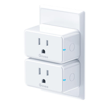 Govee Smart Plug 15A, WiFi Bluetooth Outlets 4 Pack Work with Alexa and Google Assistant, WiFi Plugs with Multiple Timers, Govee Home APP Group Control Remotely, No Hub Required, ETL&FCC Certified