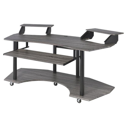 Acme Eleazar Wooden Music Recording Studio Desk in Black Oak