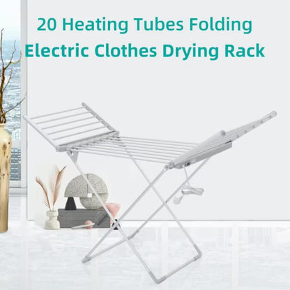 AMOS 230 Electric Heated Clothes Dryer Rack with Cover, Folding Energy-Efficient Indoor Laundry Airer for Fast Drying, Portable & Compact