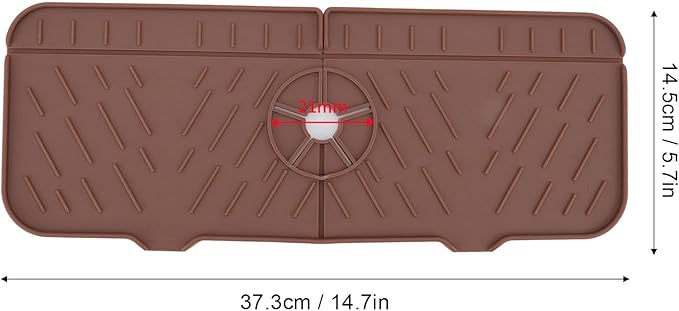 OUKENS Sponge Holder for Kitchen Sink, Silicone Faucet Mat for Kitchen Sink
