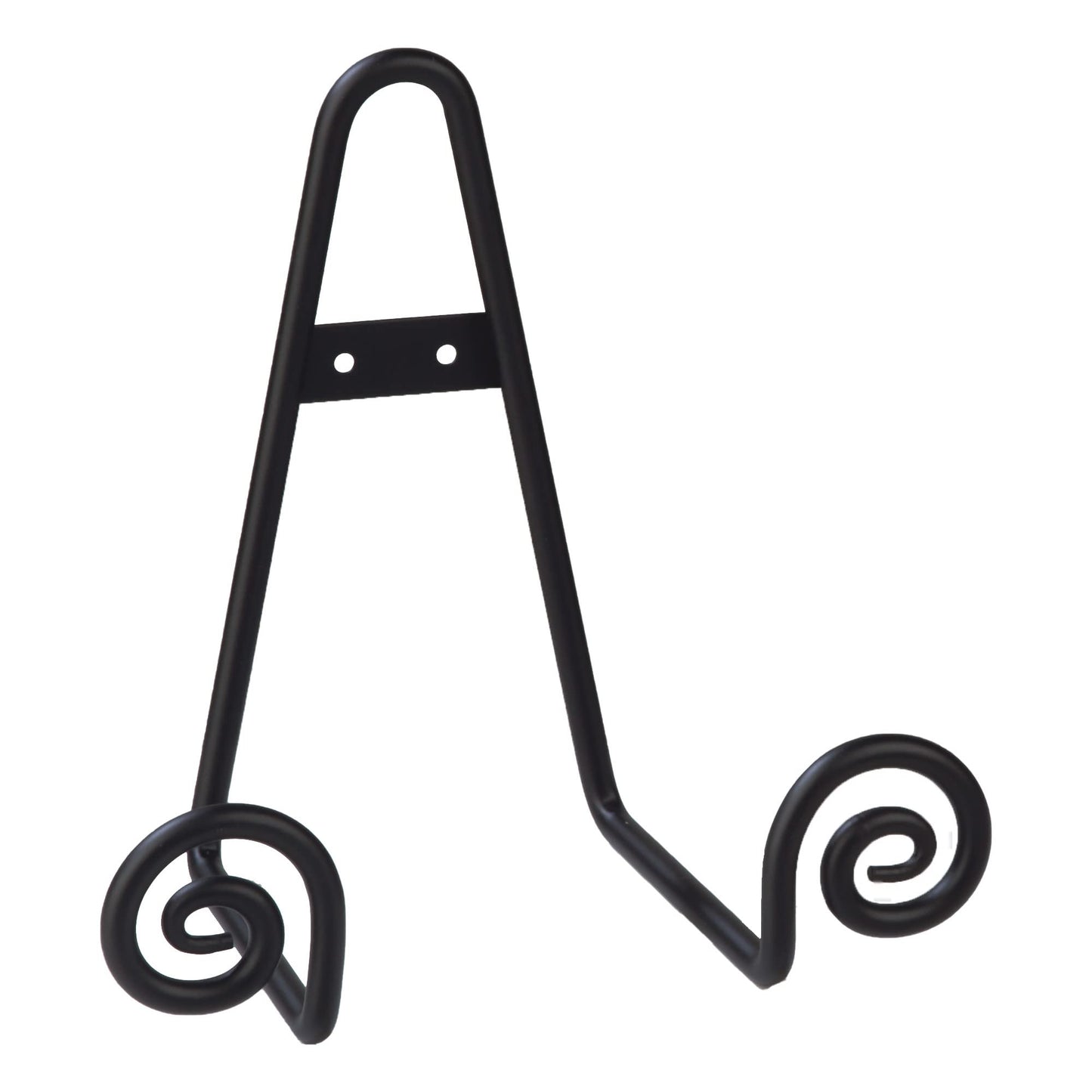 TRIPAR Decorative Scroll Rack, Large Black Display (4.5 Inch Depth) - Functions as Wall Rack or Tabletop Easel - Lightweight and Durable - Showcase Beautiful Plates, China, Artwork and More