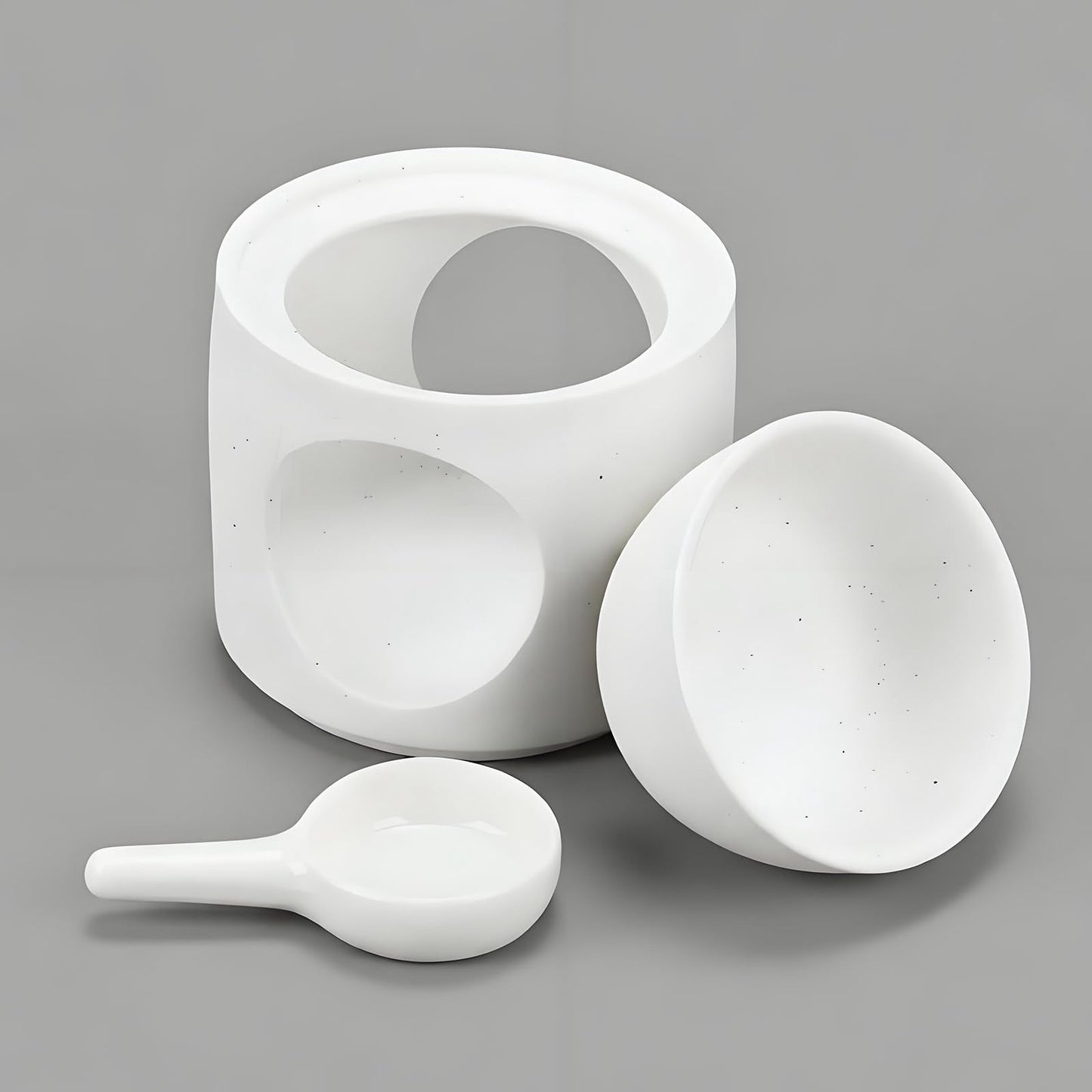 BYZCYSG White Burner, Ceramic Tealight Warmer, Scented Oil Diffuser, White Ceramic Tea Light Candle Holder