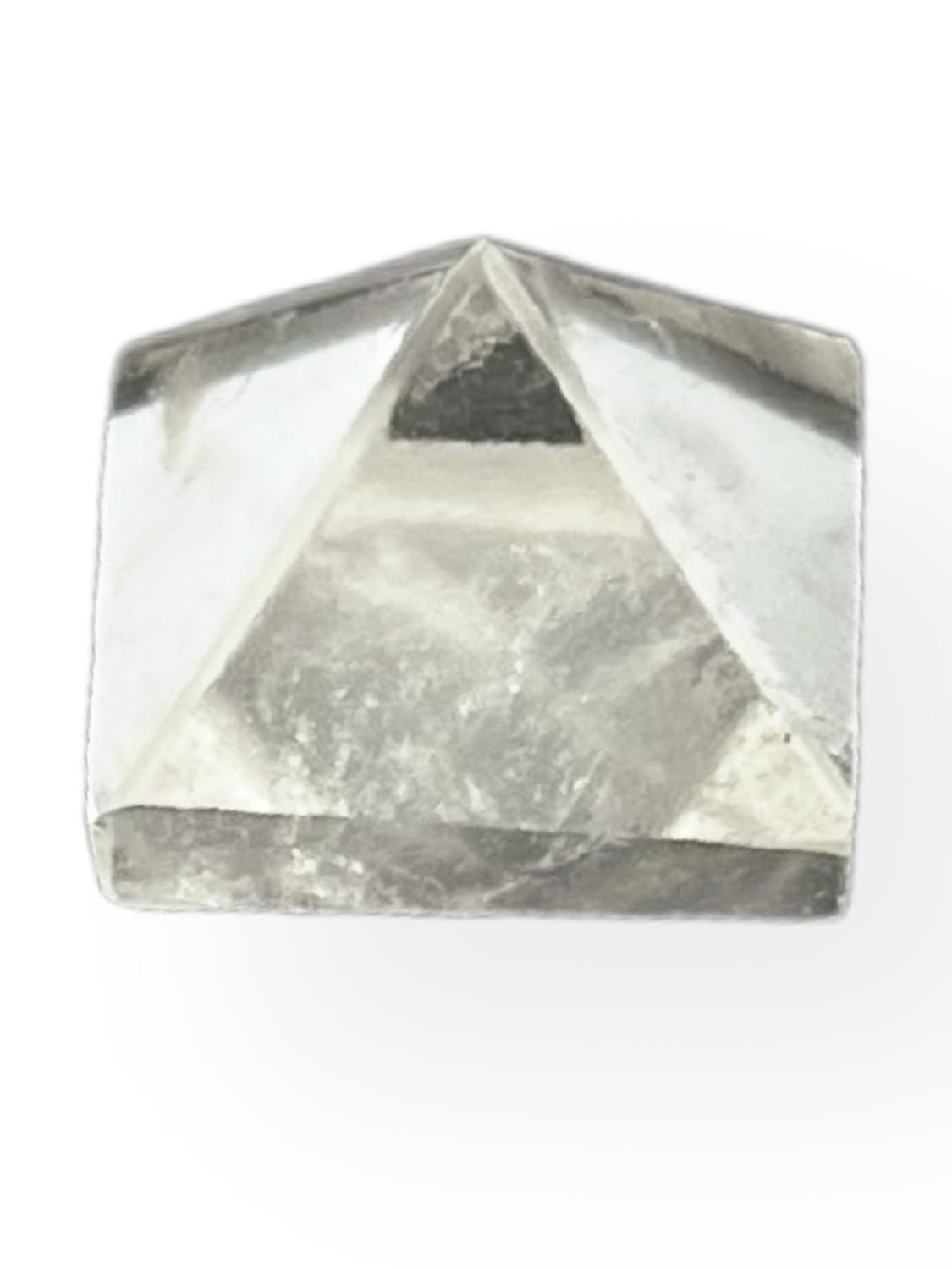 WholesaleGemShop Beautiful Lot of 10 Pieces Clear Crystal Quartz Gemstone Pyramids for Crystal Reiki Vaastu Healing