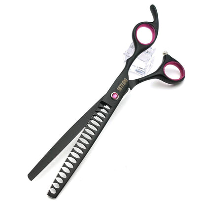 7.0 inches Professional Dog Grooming Scissors Set Straight & thinning & Curved & chunkers with Comb in 1 Set