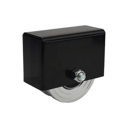 joytrace Heavy Duty 4" V-Groove Slide Gate Wheel with Welded Bracket Box - Heavy Duty 3000lbs Capacity, Dual Sealed Bearing for Sliding Rolling V Inverted Track Gates