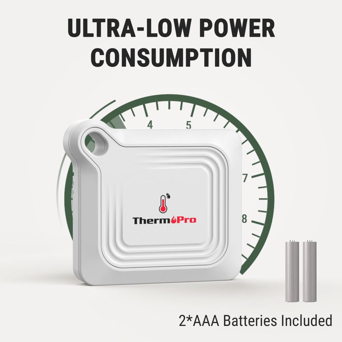 ThermoPro Bluetooth Thermometer Hygrometer, 260FT Range Temperature Sensor Greenhouse Thermometer, Remote App Control Temperature and Humidity Monitor with 2-Year Data Logging Export (TP351)