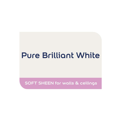 Dulux 500001 Easycare Bathroom Soft Sheen Emulsion Paint for Walls and Ceilings - Pure Brilliant White 1L