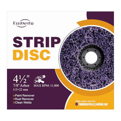 5PCS Strip Discs for Angle Grinder Paint Scraper Rust Remover for Metal,115mm Paint Stripper Abrasive Wheel Surface Polish Clean Tool