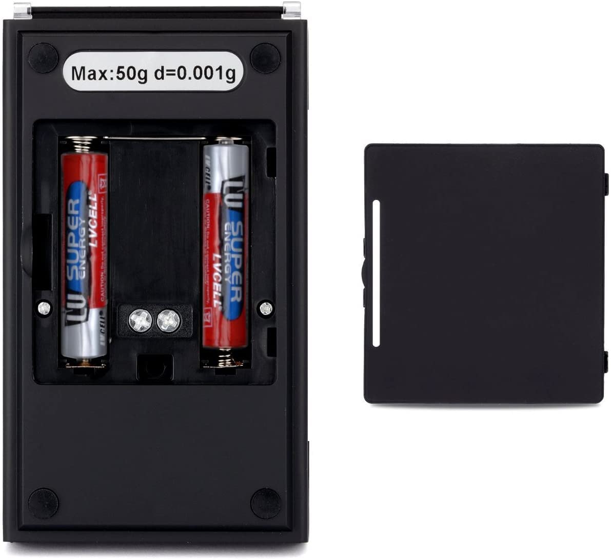 Hotloop High Precision Scales 50 x 0.001g Professional Digital Milligram Scale Pocket Scale Laboratory Letter Gold Jewelry Scale with Tweezer, Calibration Weight and Weighing Pan, Battery Included