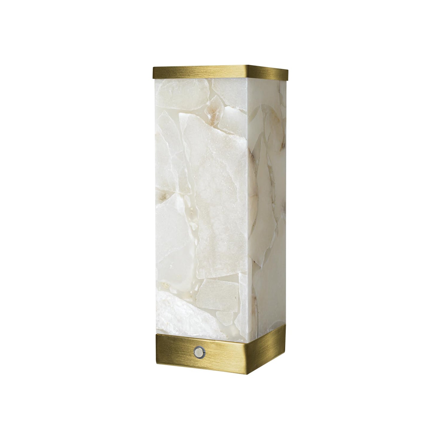 Scenekoy Alabaster Rechargeable Table Lamp for Living Room Bedroom Nightstand, Portable Battery Operated LED Bedside Lamp, Cordless Night Light for Home Office Dorm Desk Decor (Bulb Included)