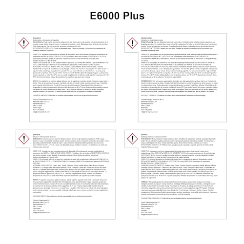 E6000 PLUS 26.6ml Industrial Strength E6000 Clear Glue with Snip Tip