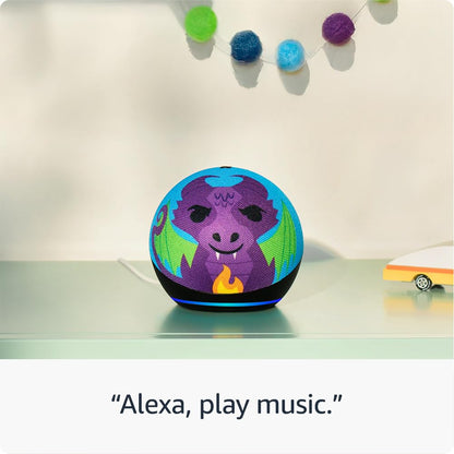 Echo Dot Kids (newest gen) | Wi-Fi and Bluetooth smart speaker with Alexa | With 1 year of Amazon Kids+ content | Owl