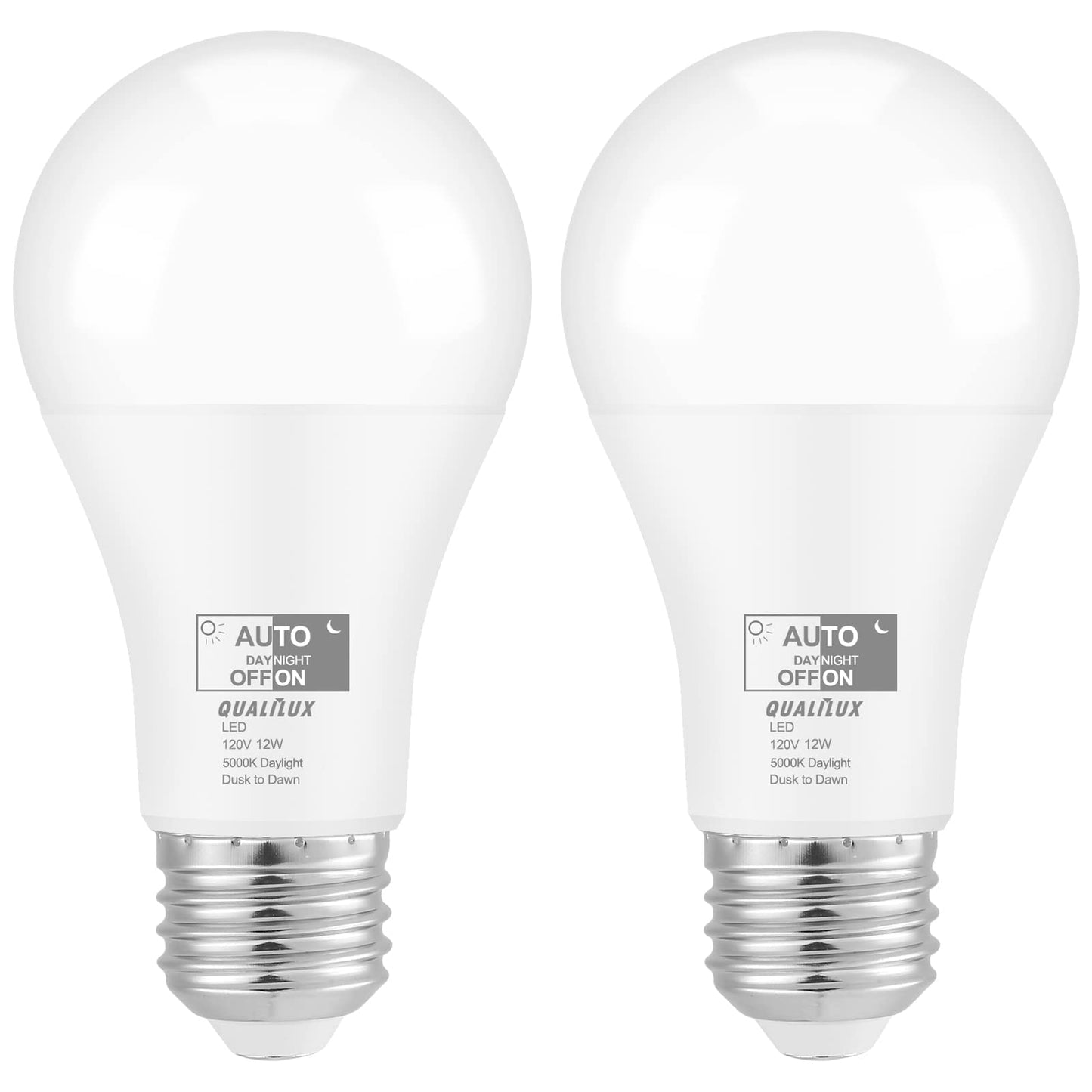 Dusk to Dawn Light Bulbs, Auto On/Off Light Sensing LED Bulbs Outdoor, Vintage Amber, Edison ST19 2-Pack, 6.5W 700LM 60W Equivalent, HQ-H027