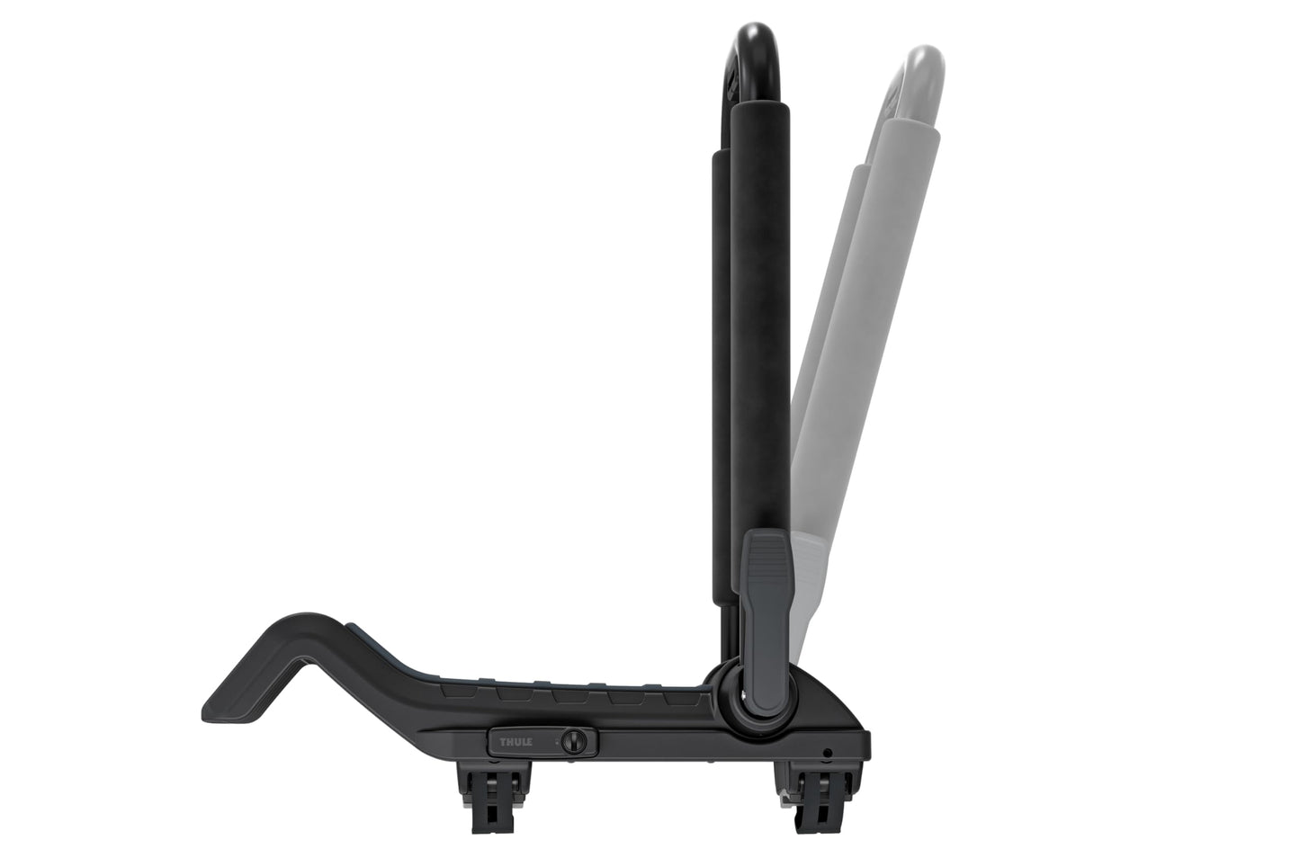 Thule Hull-a-Port XTR - Kayak j-Style roof Rack - Carry up to 2 Kayaks - Folds Flat - Pre-Assembled - Locks to roof Rack - Universal mounting up to 80.5mm Wide Load Bars