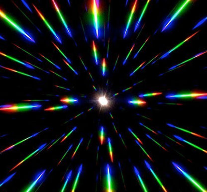 GloFX Paper Cardboard Diffraction Glasses – Geometric Rainbow (10 Pack)