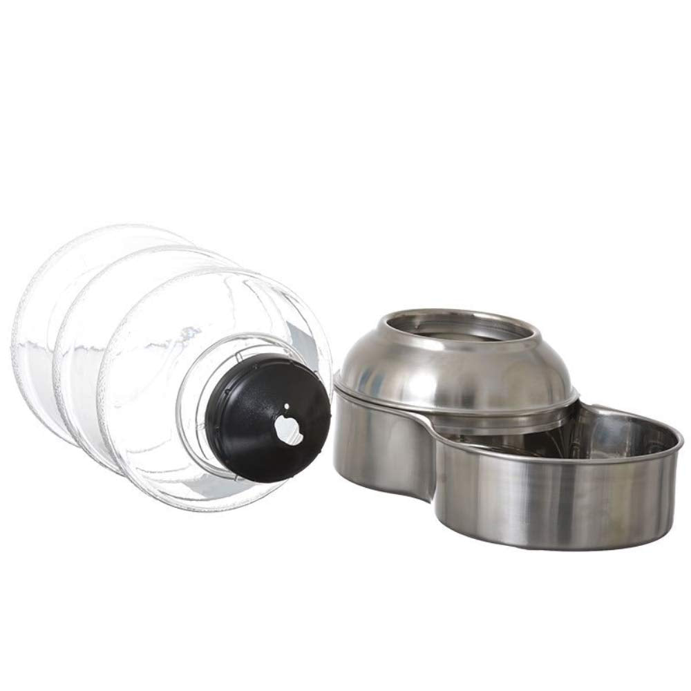 Petmate Pet Waterer, Blend, Stainless, 1 Count (Pack of 1)