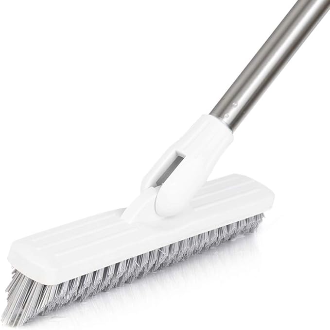 Affogato Floor Scrub Brush Bathroom Long Handle Bathtub Push Broom Shower Tile